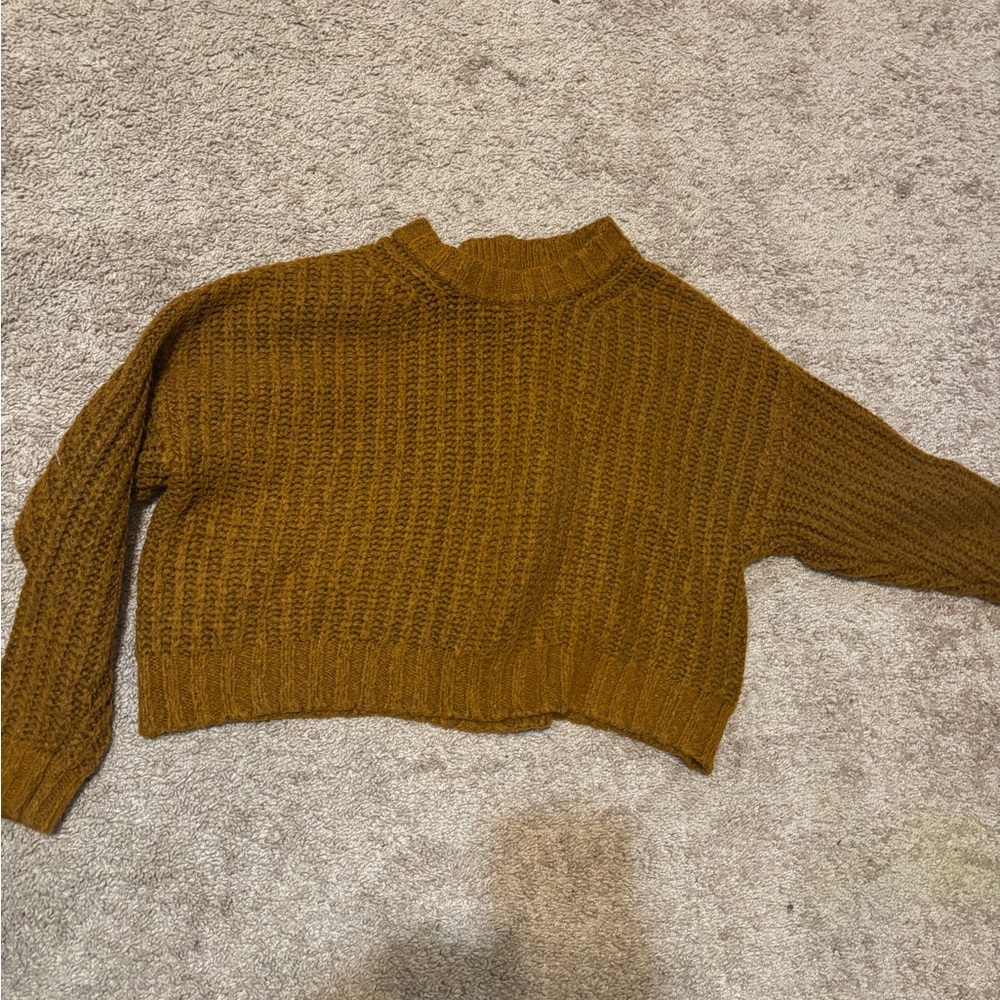 American Eagle By Payless Brown Cowl Neck Sweater